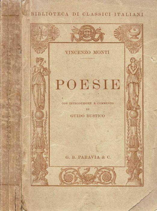 Poesie - Vincenzo Monti - copertina