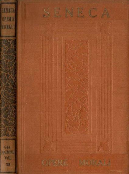Opere Morali - L. Anneo Seneca - copertina