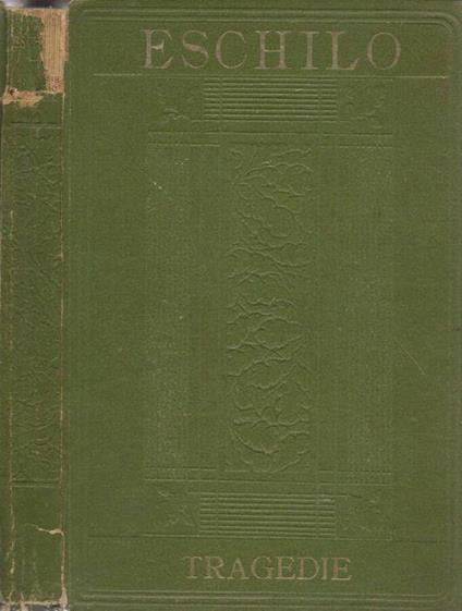Tragedie - Eschilo - copertina