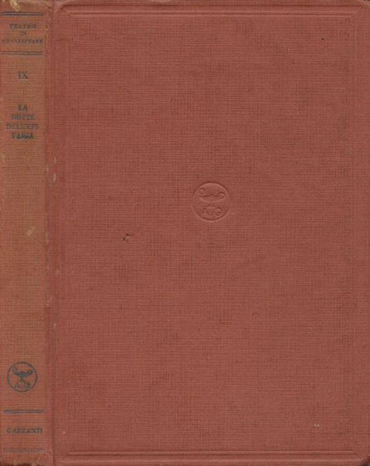 La notte dell'Epifania o Quel che volete - William Shakespeare - copertina