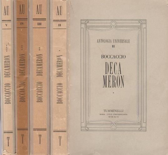 Decameron - Giovanni Boccaccio - copertina