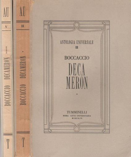 Decameron - Giovanni Boccaccio - copertina