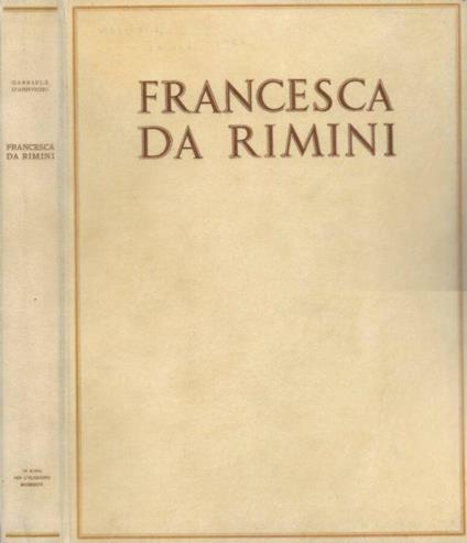 Francesca da Rimini - Gabriele D'Annunzio - copertina