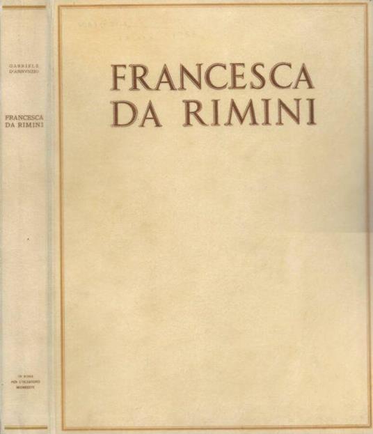 Francesca da Rimini - Gabriele D'Annunzio - copertina