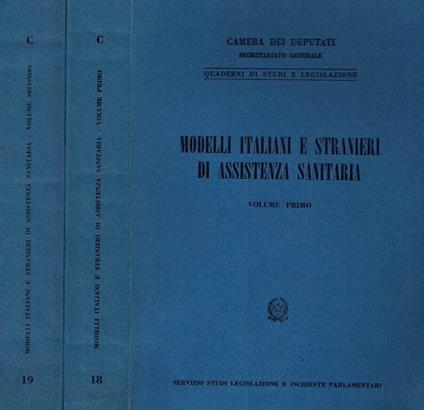Modelli italiani e stranieri di Assistenza Sanitaria - copertina