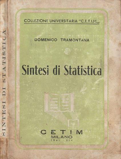 Sintesi di statistica - Domenico Tramontana - copertina