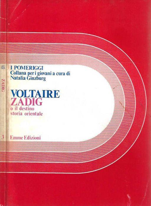 Zadig o il destino - Voltaire - copertina