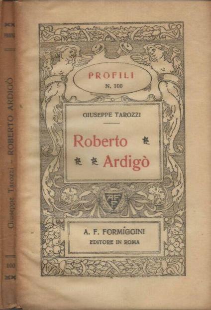 Roberto Ardigò - Giuseppe Tarozzi - copertina