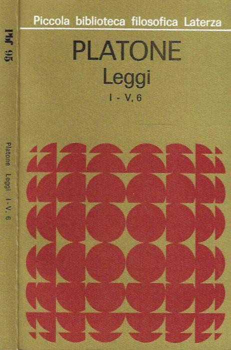 Leggi Libri I - V, 6 - Platone - copertina