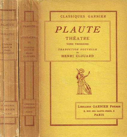 Theatre tome III, IV - Platone - copertina