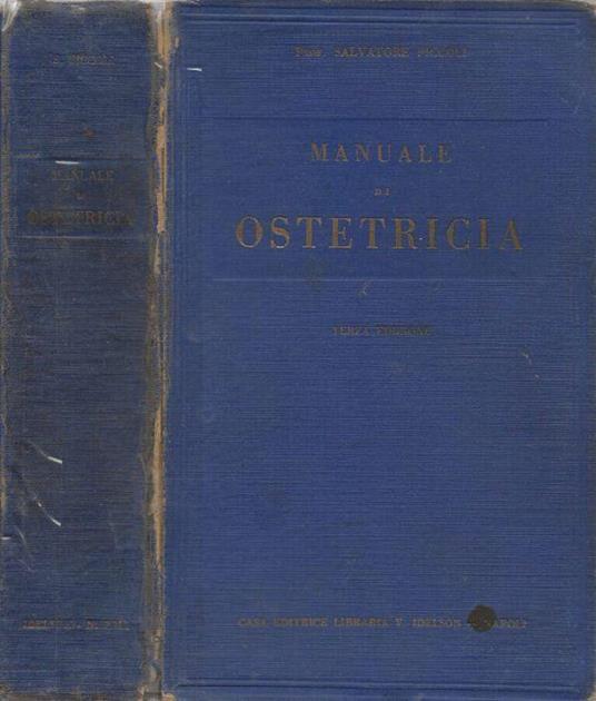 Manuale di Ostetricia - Salvatore Piccoli - copertina