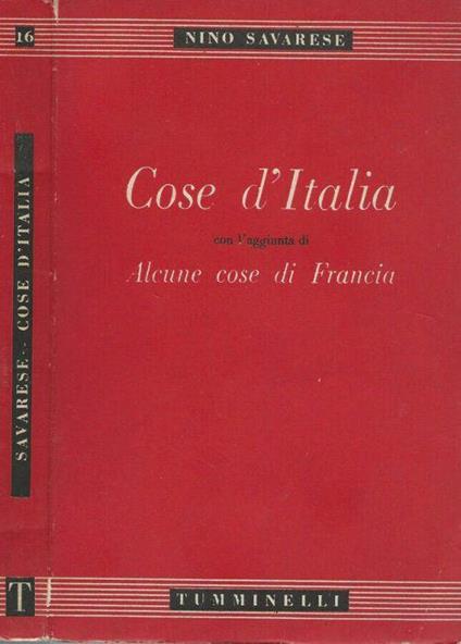 Cose d’Italia - Nino Savarese - copertina