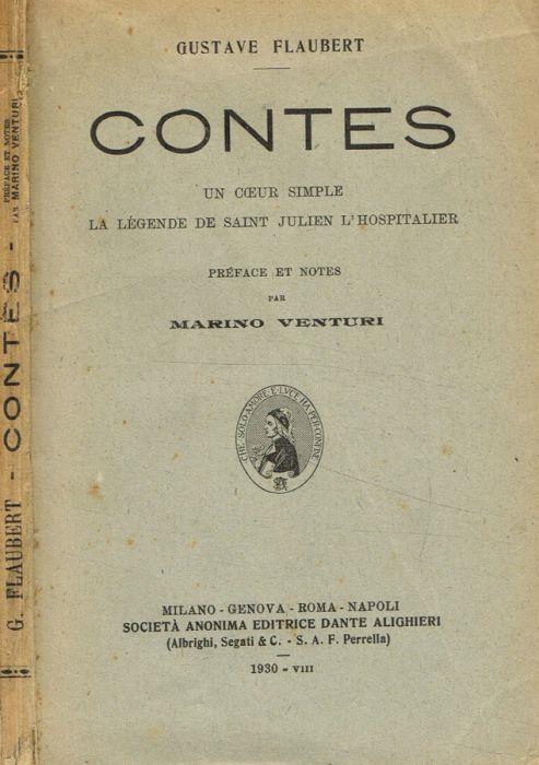 Contes - Gustave Flaubert - copertina