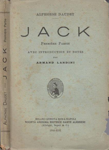Jack - Alphonse Daudet - copertina