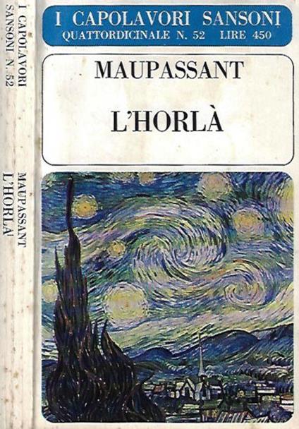 L' Horla - Guy de Maupassant - copertina