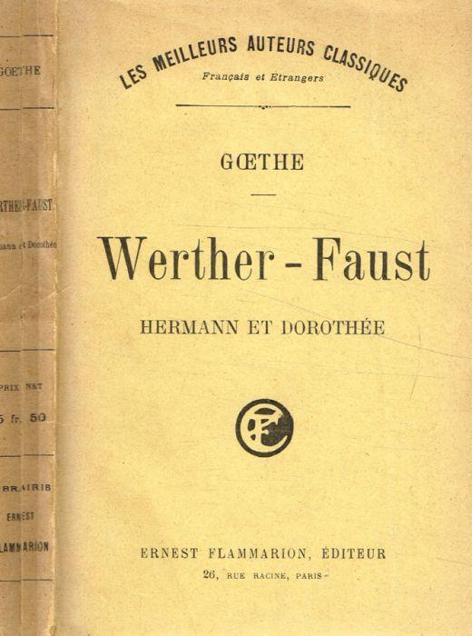 Werther-Faust - Johann Wolfgang Goethe - copertina