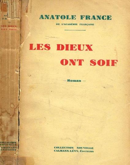 Les Dieux ont soif - Anatole France - copertina