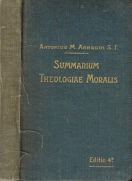 Summarium Theologiae Morales - copertina