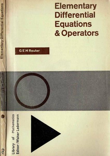 Elementary differential equations and operators - copertina