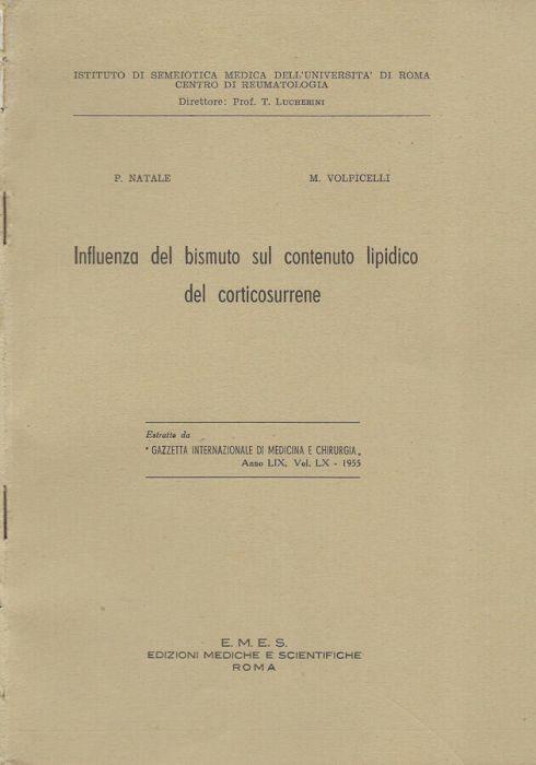 Influenza del bismuto sul contenuto lipidico del corticosurrene - copertina