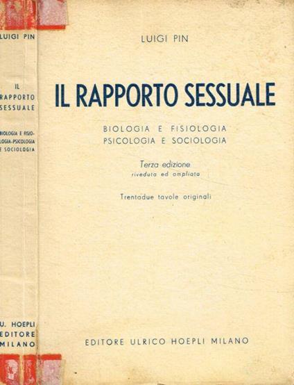 Il rapporto sessuale - Luigi Pin - copertina