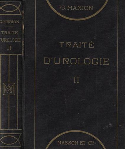 Traité d'urologie Vol. II - G. Marino - copertina