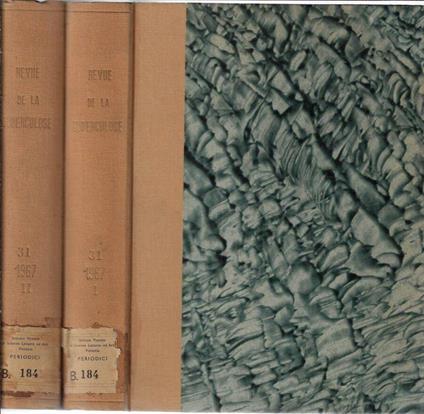 Revue de tuberculose et de pneumologie tome 31 1967 (annata completa) - copertina