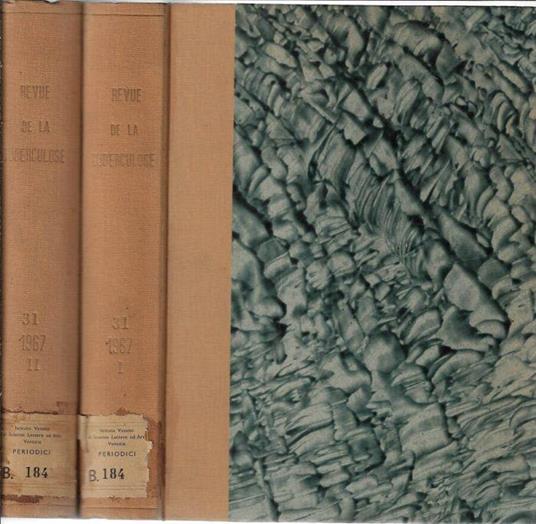 Revue de tuberculose et de pneumologie tome 31 1967 (annata completa) - copertina