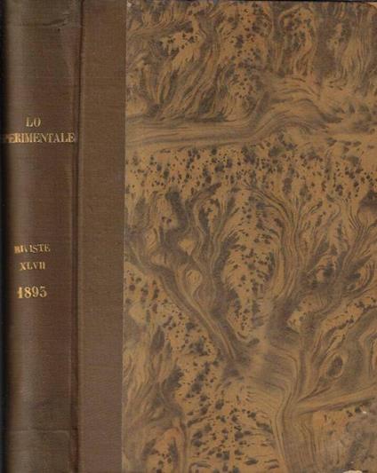 Lo sperimentale anno XLVII 1893 - copertina