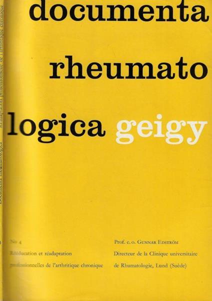 Documenta rheumatologica n. 4 - copertina