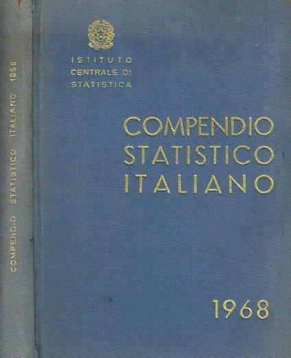 Compendio statistico italiano 1968 - copertina