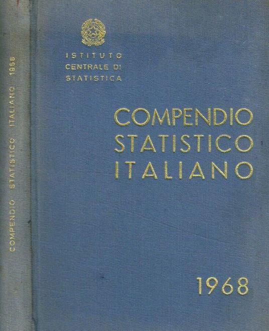 Compendio statistico italiano 1968 - copertina