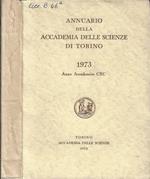 Annuario della Accademia delle Scienze di Torino 1973 anno accademico CXC