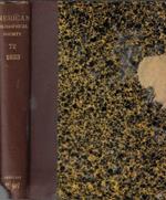 Proceedings of the American Philosophical Society Volume LXXII 1933