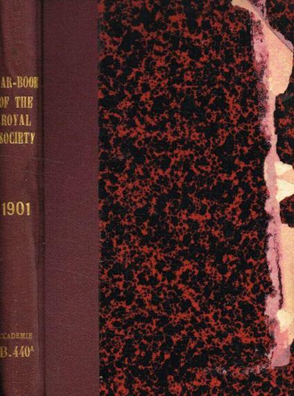 Year-Book of The Royal Society 1901 - copertina