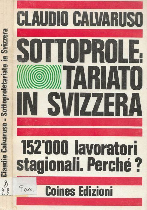 Sottoprole: Tariato in Svizzera - copertina