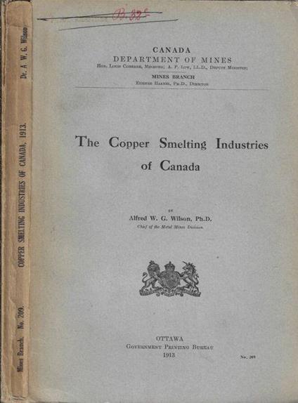 The copper smelting industries of Canada - copertina