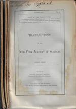 Transactions of the New York Academy of Sciences Vol. IX N. 5, 6-7, 8 1889-1890