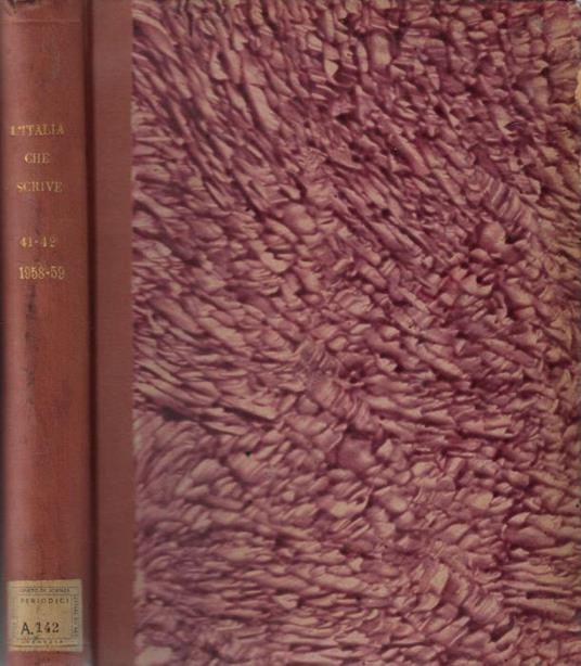 L' Italia che scrive anno 1958-59 (annata completa) - copertina