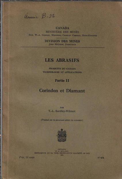 Les abrasifs produits du Canada technologie et applications partie II - copertina