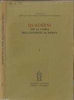Quaderni per la storia dell'Università di Padova 7 (1974)