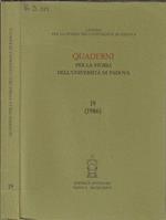 Quaderni per la storia dell'Università di Padova 19 (1986)