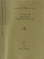 Quaderni per la storia dell'Università di Padova 21 (1988)