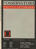 L’Osservatore politico letterario N.7 anno 1970
