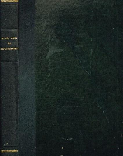 Studi vari sul risorgimento - copertina