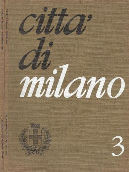 Città di Milano - n. 3, 11 Anno LXXXVI - Marzo - Novembre 1969 - copertina
