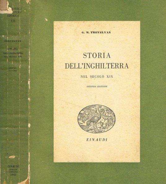 Storia dell'Inghilterra nel secolo XIX - George M. Trevelyan - copertina