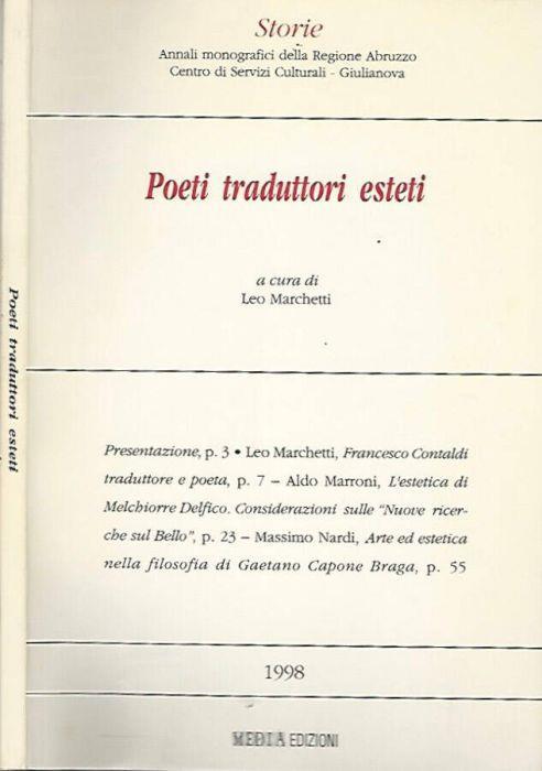 Poeti traduttori esteti - Leo Marchetti - copertina