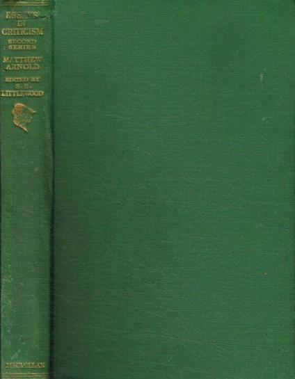 Essay in criticism - Matthew Arnold - copertina