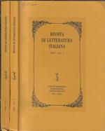 Rivista di letteratura italiana 2002 XX N. 1, 2